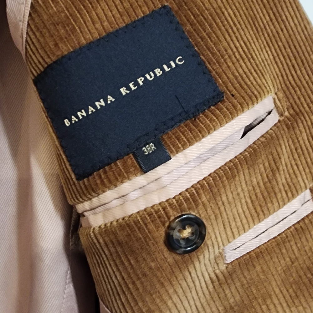 Banana Republic Brown Corduroy Sport Coat Blazer - Picture 4 of 8
